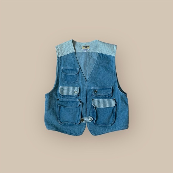 Vintage Northwest Blue Denim Vest - Picture 1 of 10